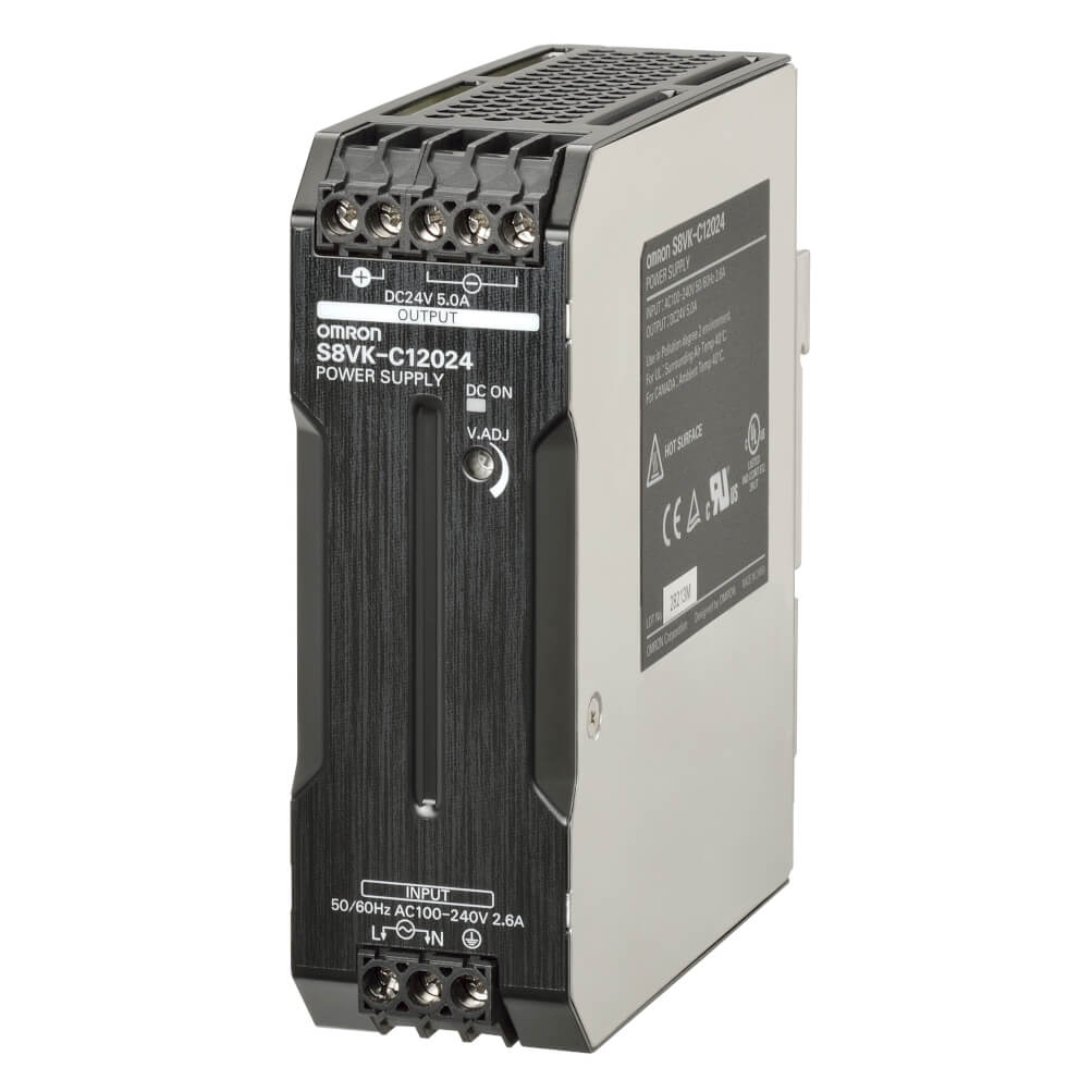 S8VK-C12024 24VDC 5A Ray Tipi Güç Kaynağı OMRON